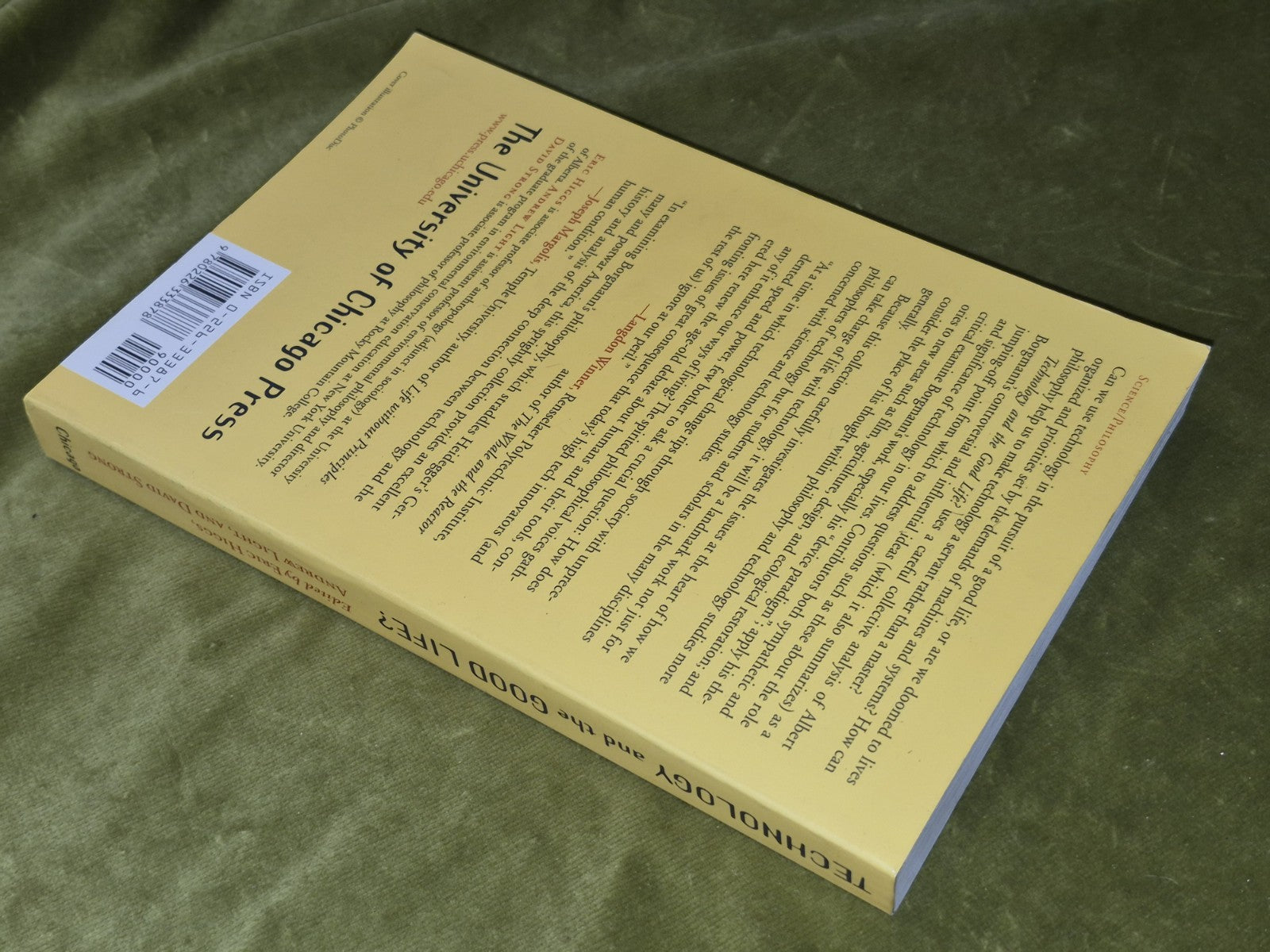 Technology and the Good Life? (2000 Paperback) Eric Higgs3