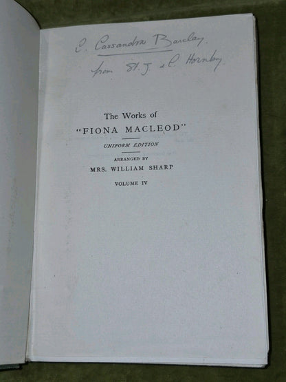 The divine adventure, iona, studies in spirtual history,  fiona macleod, HC 19104