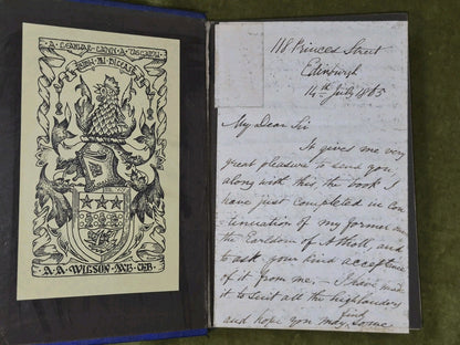 Gaels of Alban or Highlanders 1865 James A Robertson Signed Letter From Author3