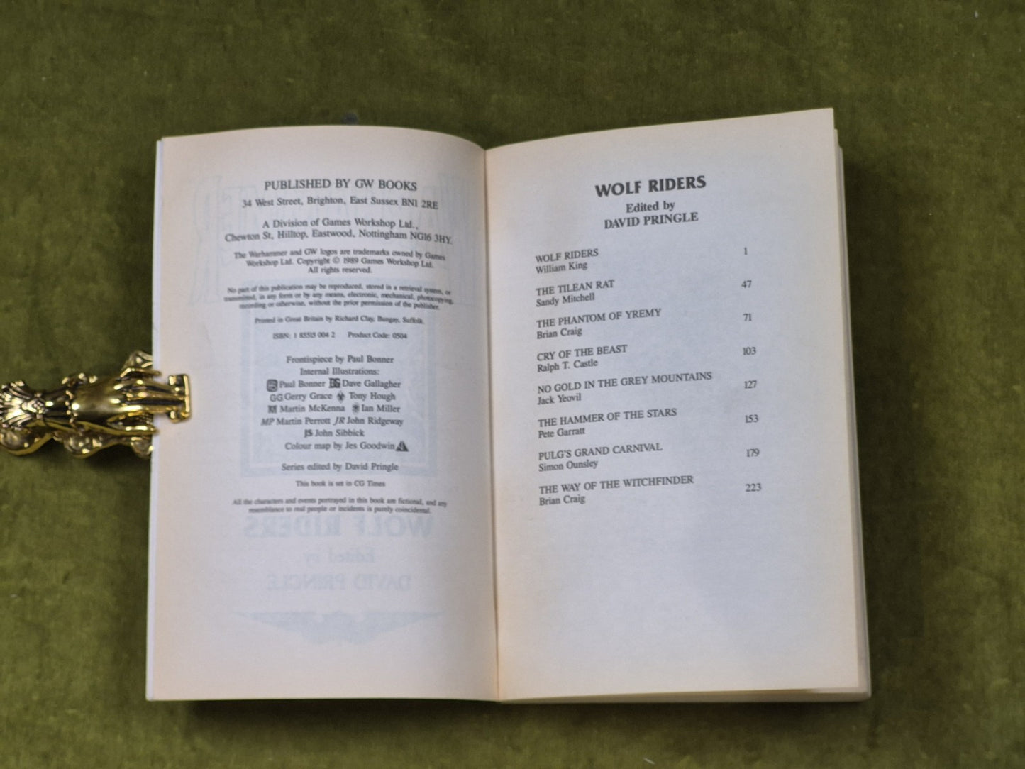 Warhammer Fantasy: Wolf Riders Anthology  - Games Workshop Paperback Book 19895
