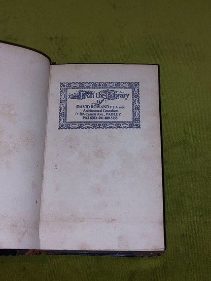 Harp Of Renfrewshire : A Collection Of Songs & Other Poetical Pieces (1819) Book3