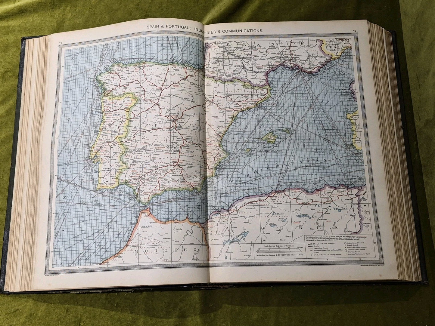 The Harmsworth Atlas & Gazetteer est. ~1912. 500 Maps Vintage Hardback7