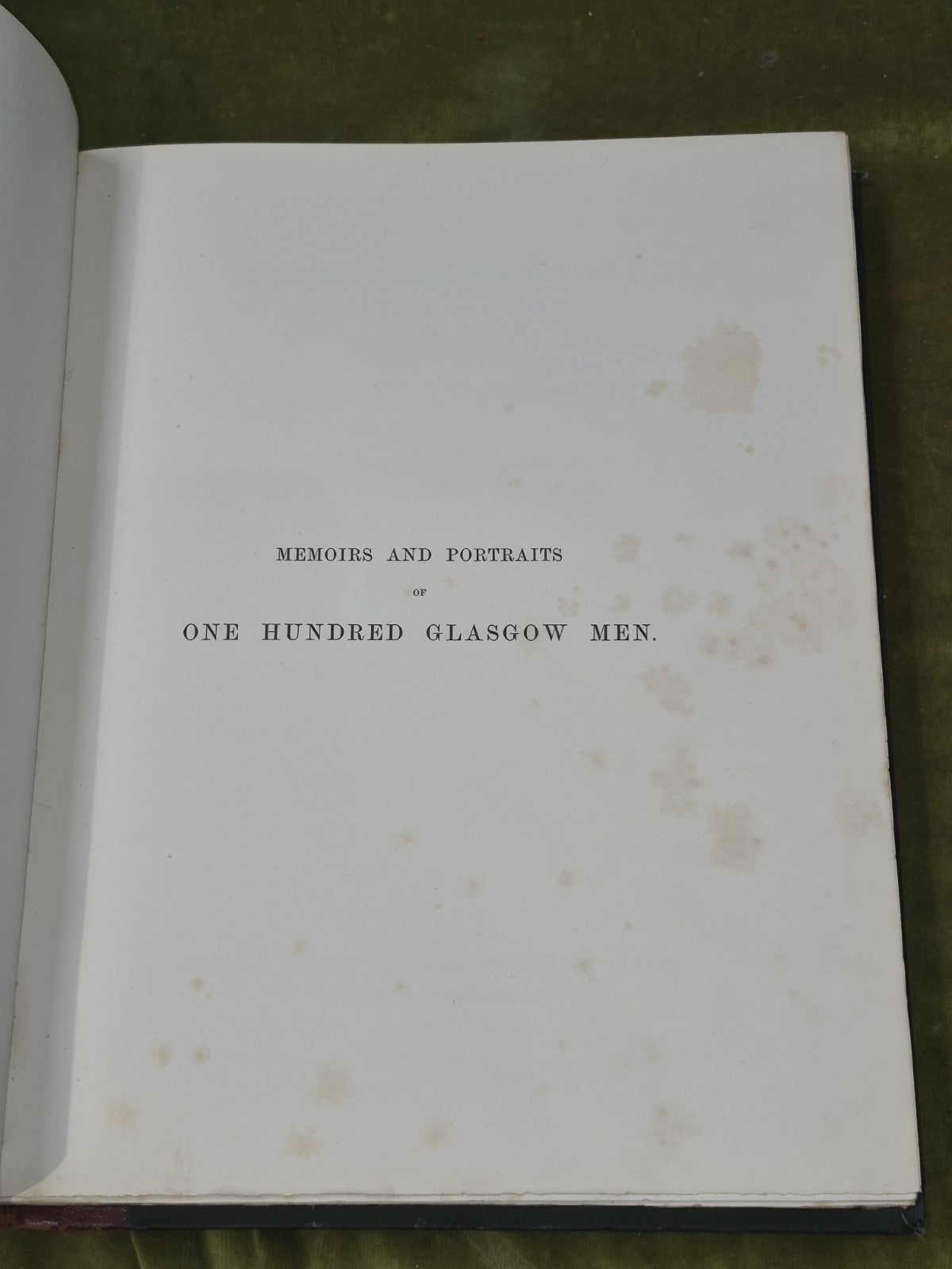 Memoirs and Portraits of One Hundred Glasgow Men ltd ed 1886 James Maclehose6