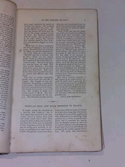 Remarkable Events In The History Of Man  Rev Joseph Watts (1825) 1/4 Leather Hb6