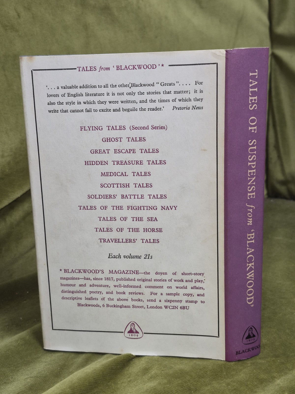 Blackwood Tales Set Scottish Sea Navy Ghost Suspense Traveller's Treasure 19708