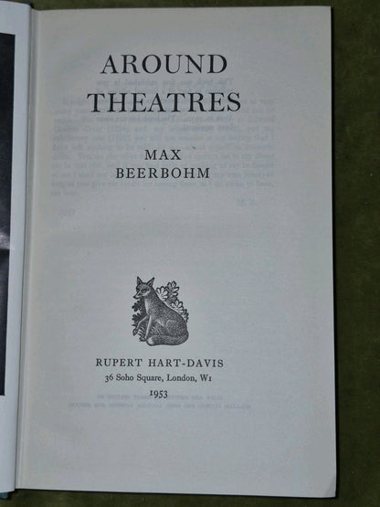 Around Theatres Max Beerbohm 1953 Rupert Hart-Davis5