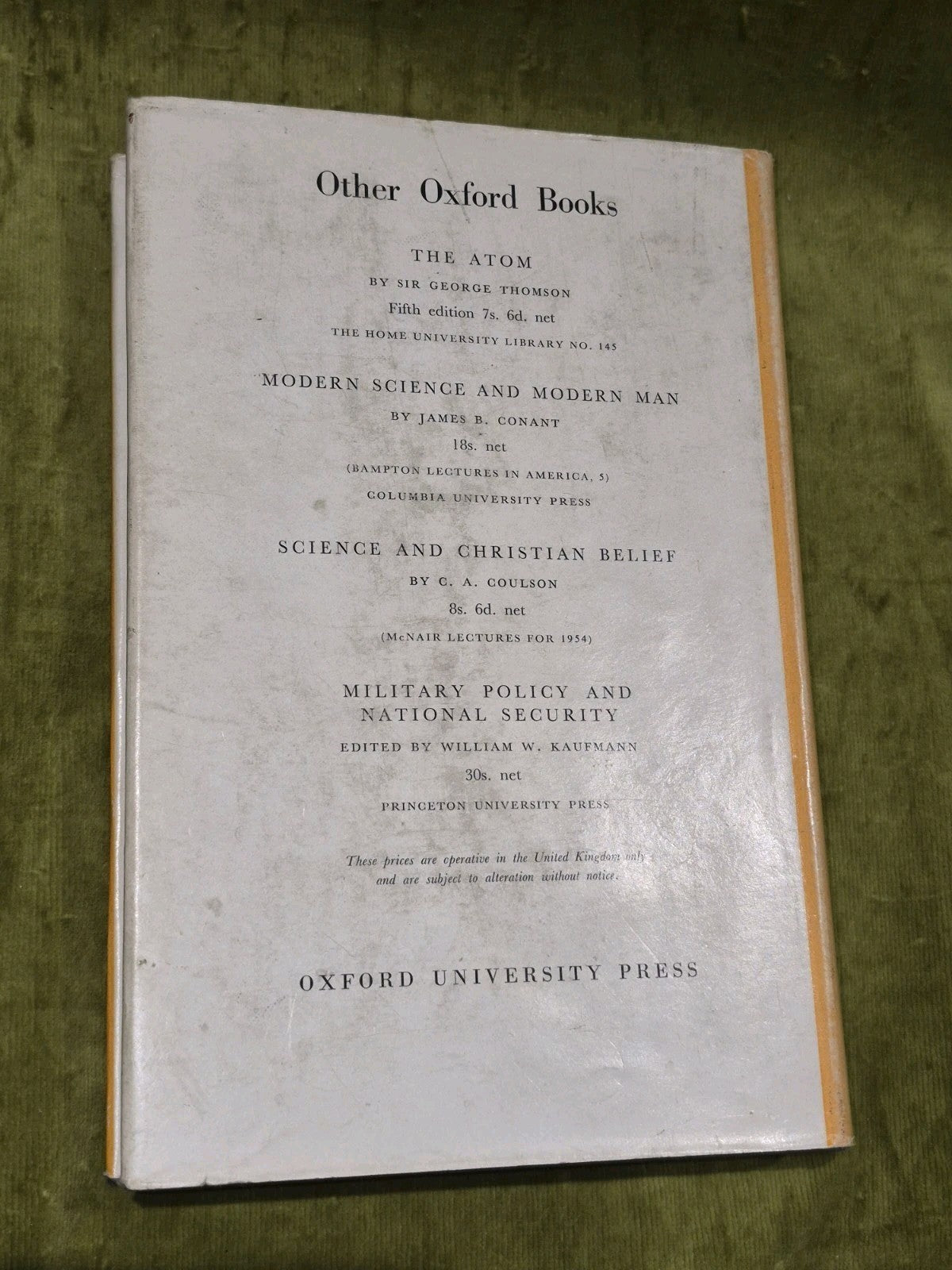 Arthur H. Compton (1956) Atomic Quest First Edition2