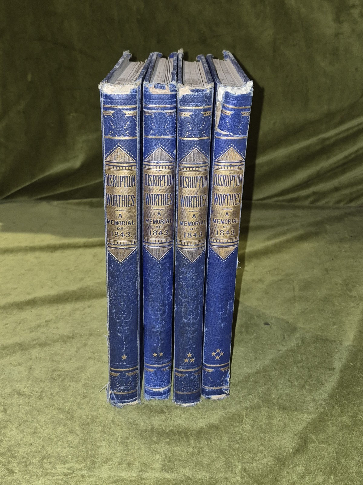 A Memorial Of The Disruption Worthies 1843 Complete in 4 Volumes0
