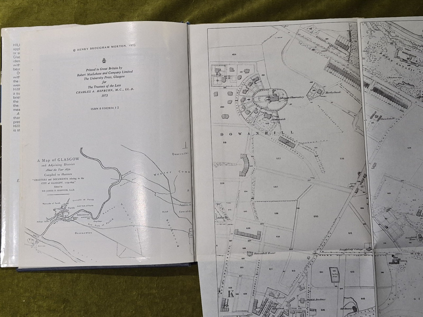 A Hillhead Album : Glasgow W2 - Henry Brougham Morton 1st 1973 HB DJ6
