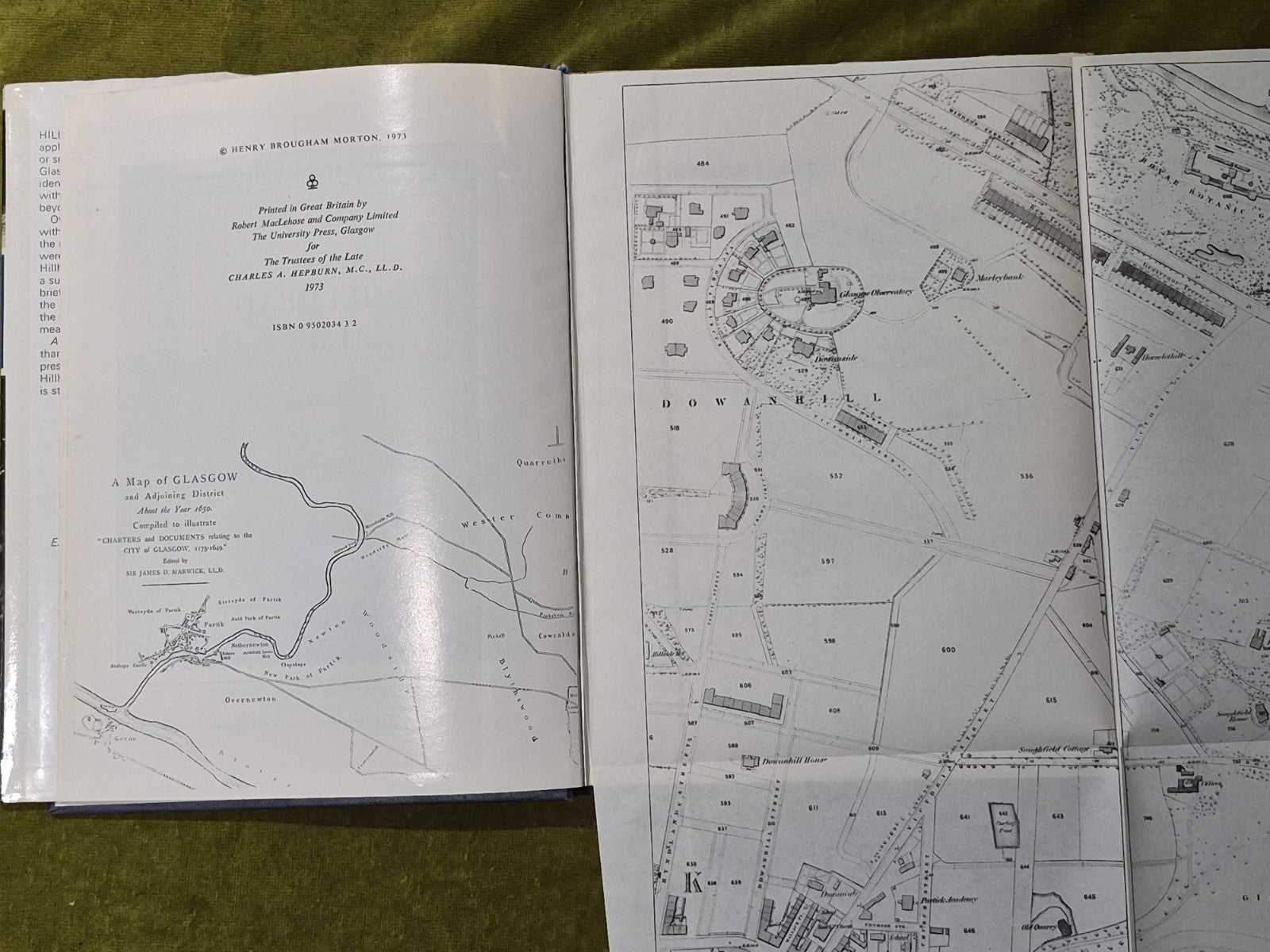 A Hillhead Album : Glasgow W2 - Henry Brougham Morton 1st 1973 HB DJ6