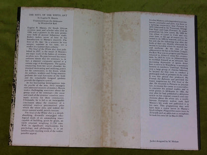 Marais, Eugene N. The soul of the white ant. J. Cape, 1970. 1st Uk Edition 2