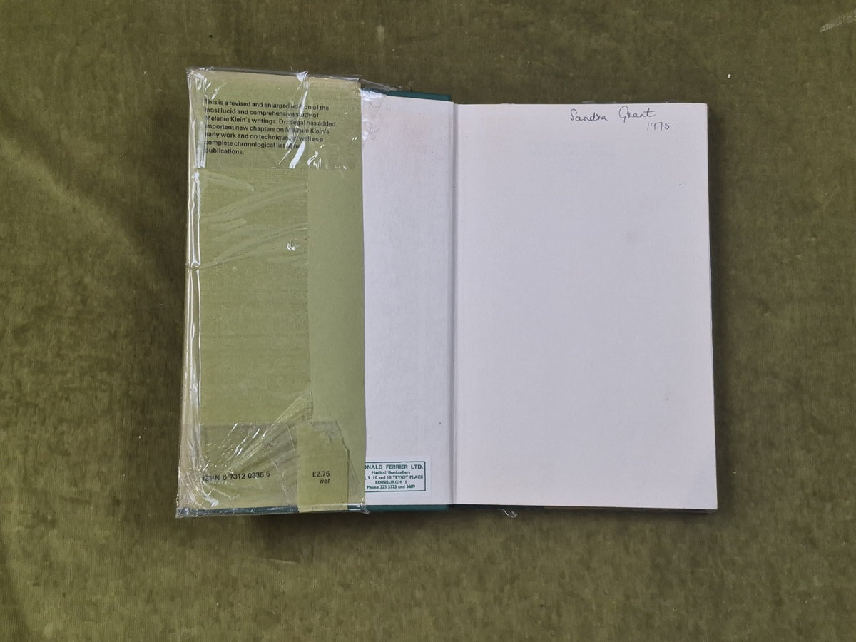 Introduction to the Work of Melanie Klein by Hanna Segal 1975 Hogarth HB DJ3