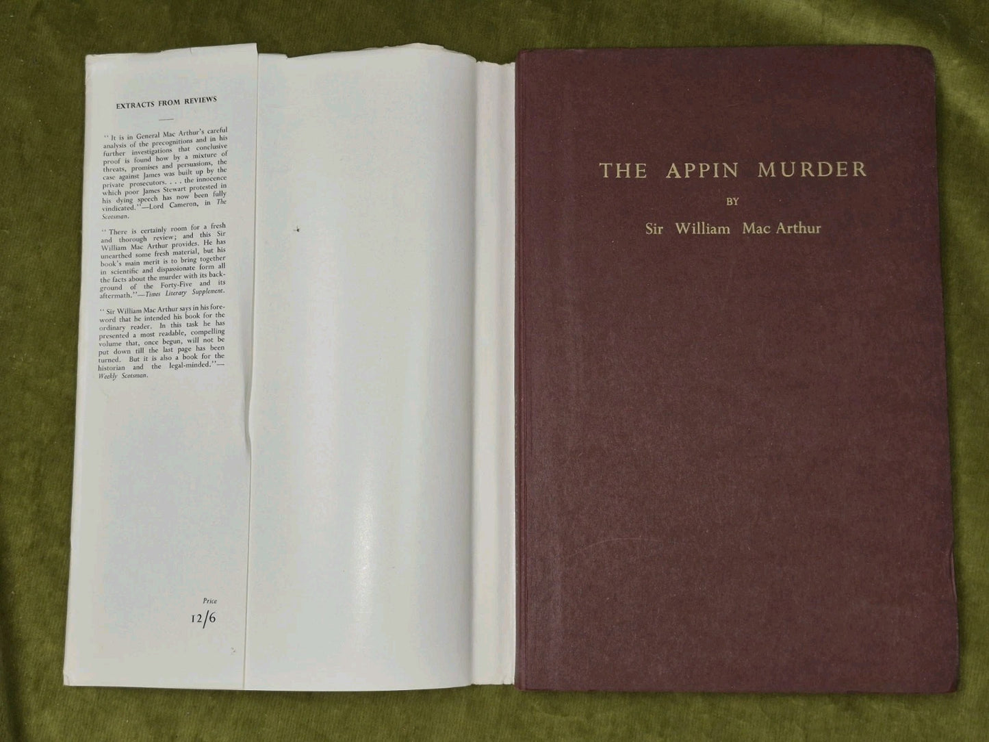 The Appin Murder William MacArthur 1961 Second Impression 2
