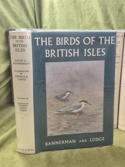 Bannerman The Birds of the British Isles Ornithology  12 Vols 1st Editions DJ10