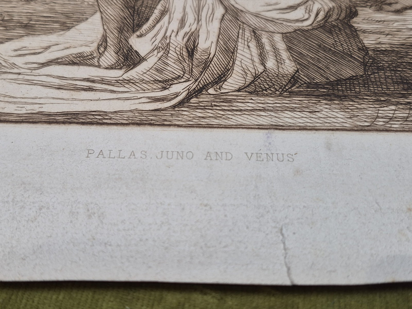Joseph Benwell Clark Pallas Juno and Venus Etching George Frederick Watts 18809