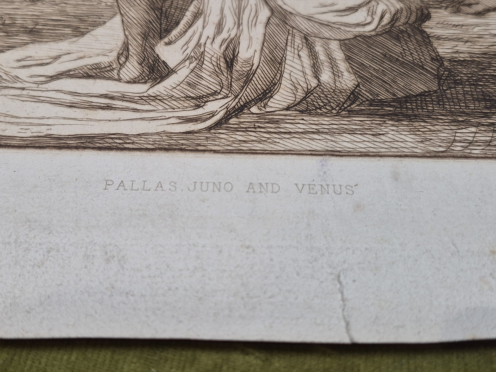 Joseph Benwell Clark Pallas Juno and Venus Etching George Frederick Watts 18809