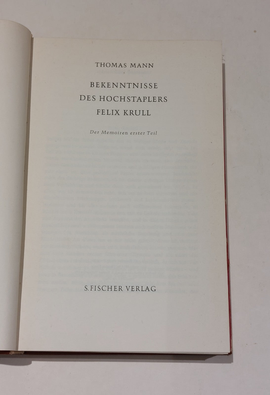Confessions of Felix Krull By Thomas Mann. 1967 1st Ed In Germany4