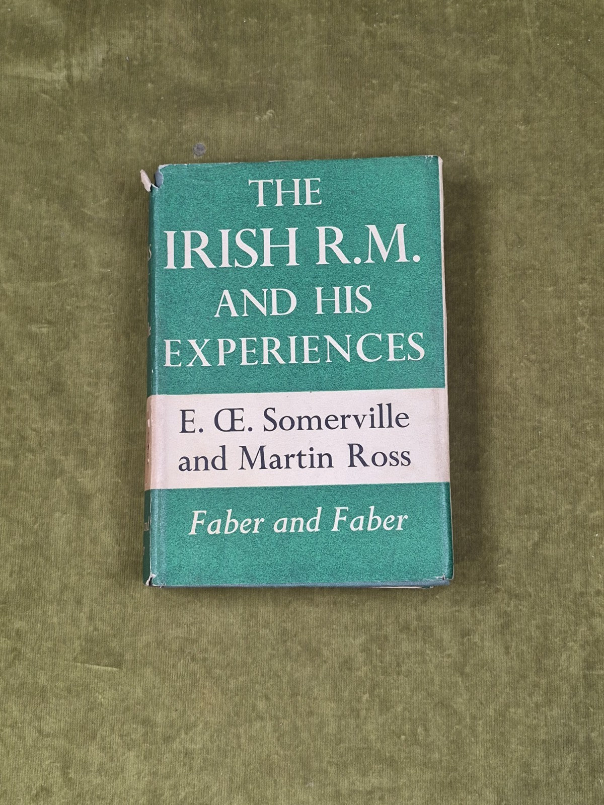The Irish R M and His Experiences by E OE Somerville, Martin Ross - 1937 HB DJ0