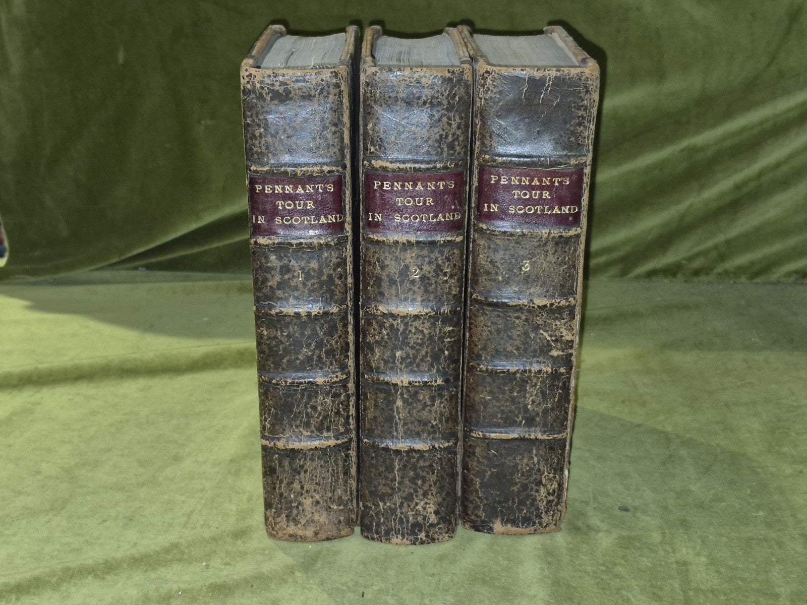 Thomas Pennant - A Voyage in Scotland + the Hebrides 3 vols 1776 with 1777 map0
