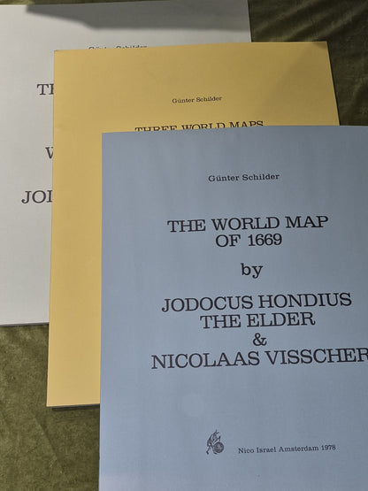World Maps: 1624, 1669, 1661 1607 1650 Gunter Schilder Nico Israel Amsterdam0