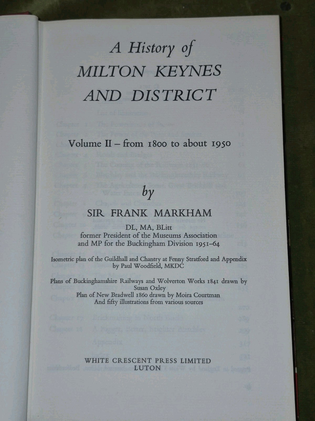 A History Of Milton Keynes And District Volume 1 & 2 Bundle Frank Markham10