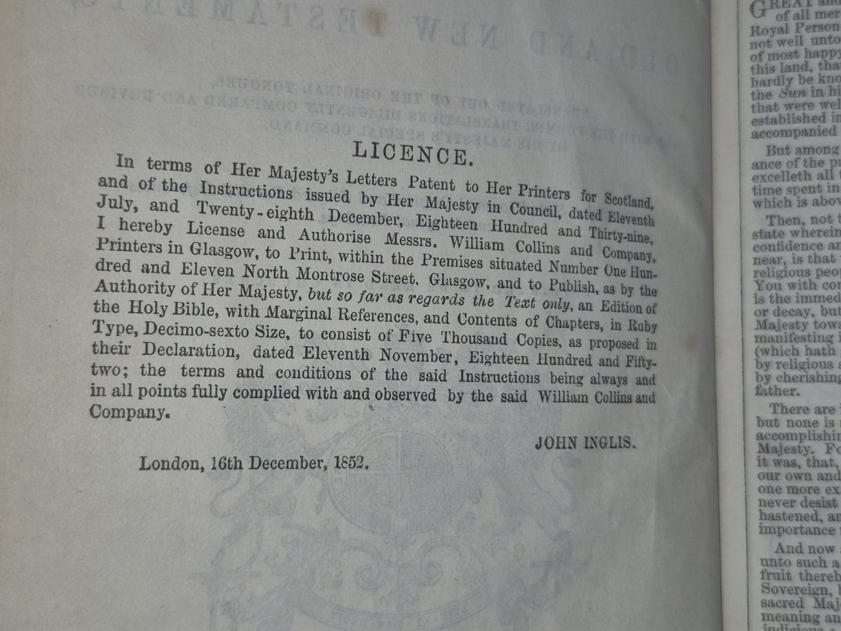 Holy Bible William Collins 1953 Brass Clasp London King James8