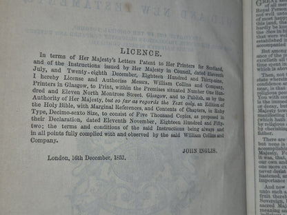 Holy Bible William Collins 1953 Brass Clasp London King James8