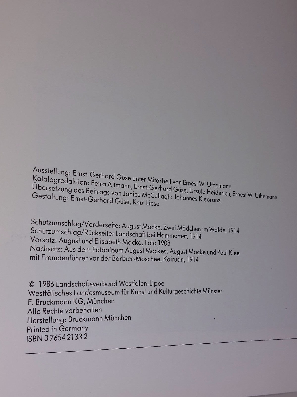 August Macke Gemälde Aquarelle Zeichnungen (1986)4