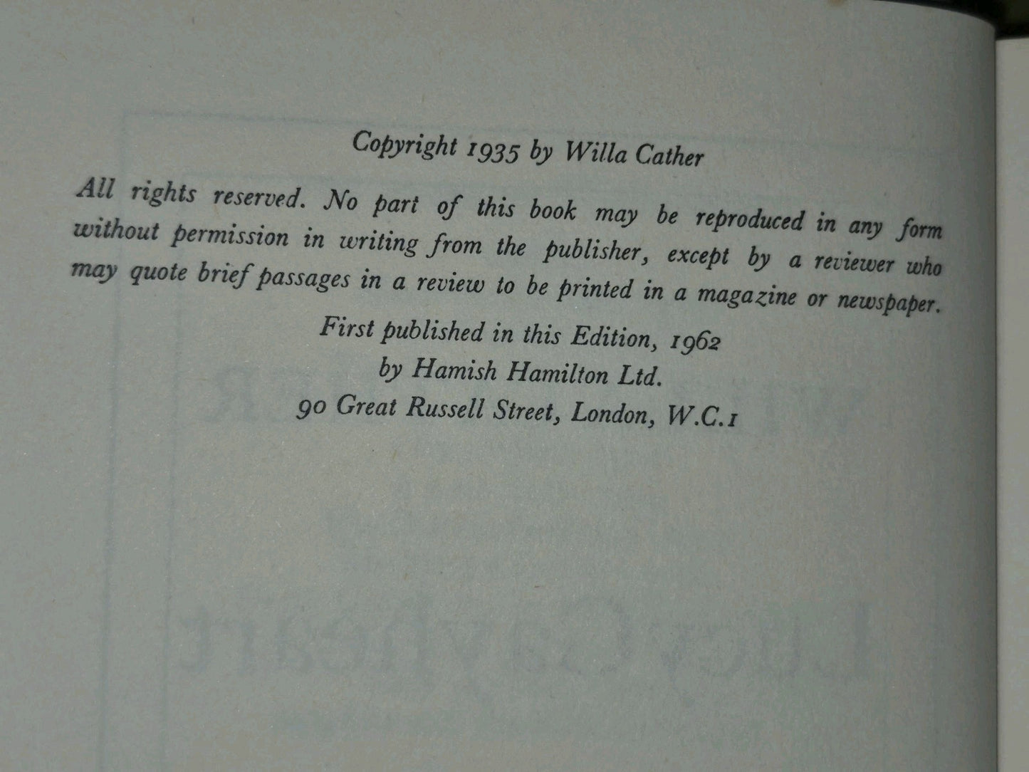 Willa Cather Lucy Gayheart O Pioneers! Sapphira and the Slave Girl A Lost Lady9