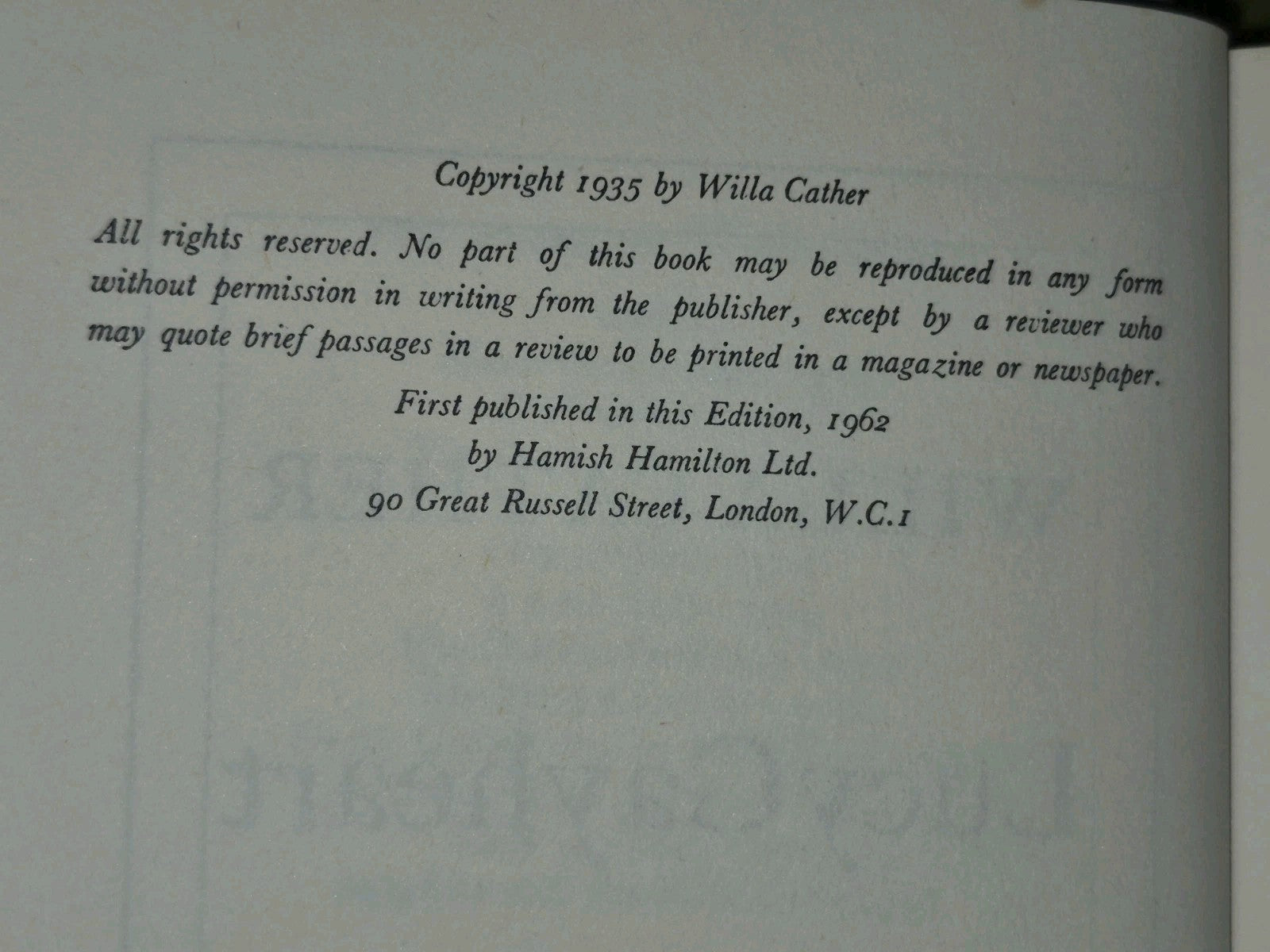 Willa Cather Lucy Gayheart O Pioneers! Sapphira and the Slave Girl A Lost Lady9