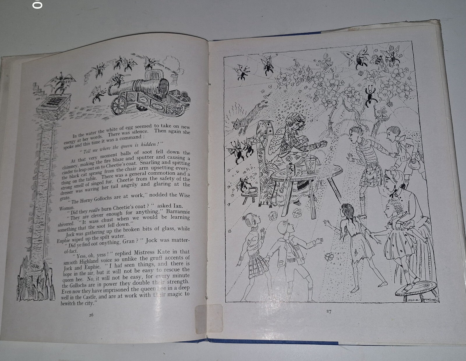 THE ENCHANTED CAPITAL OF SCOTLAND JESSIE M KING ILLUSTRATED  1945 1st Edition.14