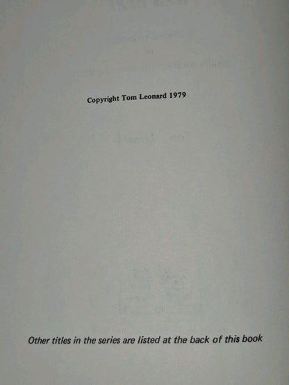 If Only Bunty Was Here Tom Leonard 1979 FIRST EDITION Print Studio Press Glasgow3