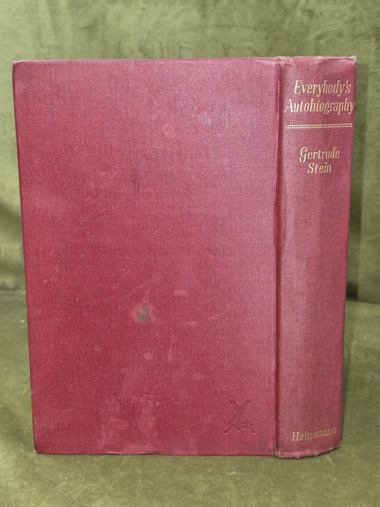 Everybody's Autobiography by Gertrude Stein - Heinemann, 1938 - 1st UK Edition1