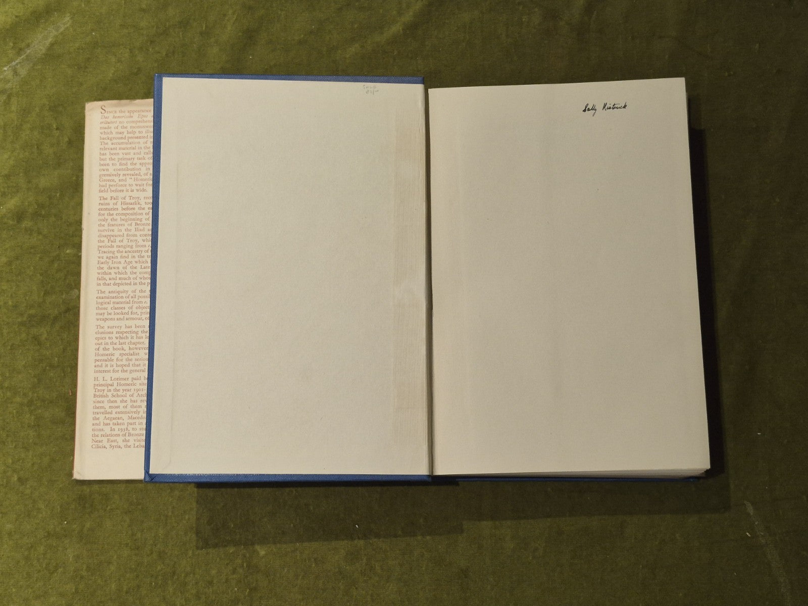Homer and the Monuments - H.L. Lorimer , Macmillan 1950 1st HB DJ3