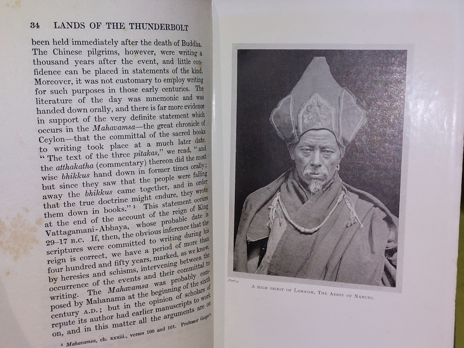 Lands of The Thunderbolt By Ronaldshay, 1st Ed. 1923 with Fold-Out Map5