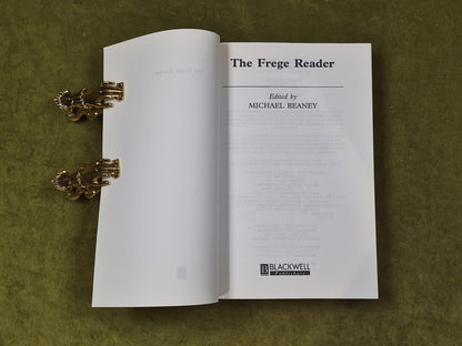 The Frege Reader - ed. Michael Beaney , Blackwell 2001 PB3