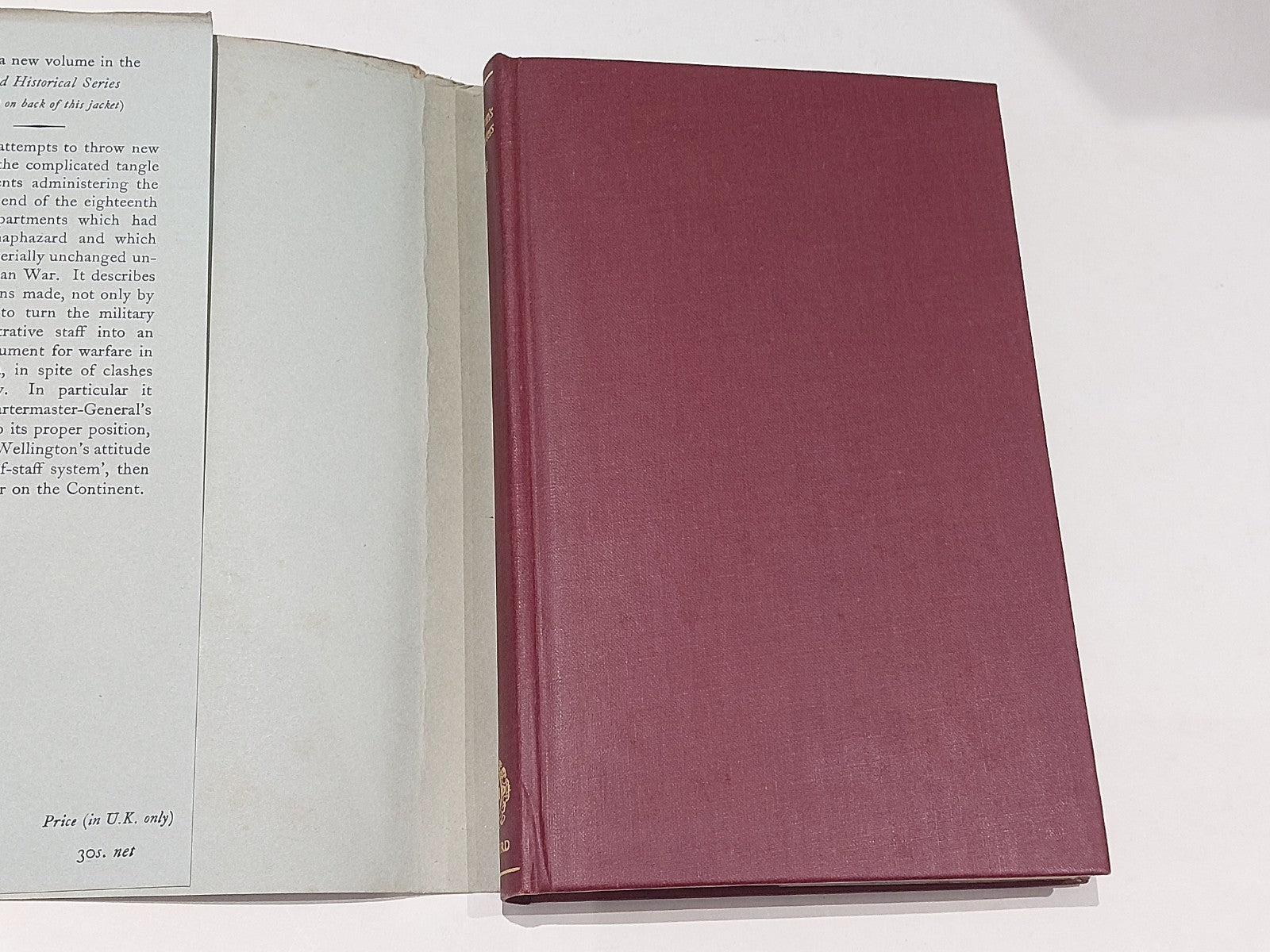 Wellington's Headquarters: A Study of the Administrative Problems Ward, 1957 1st3