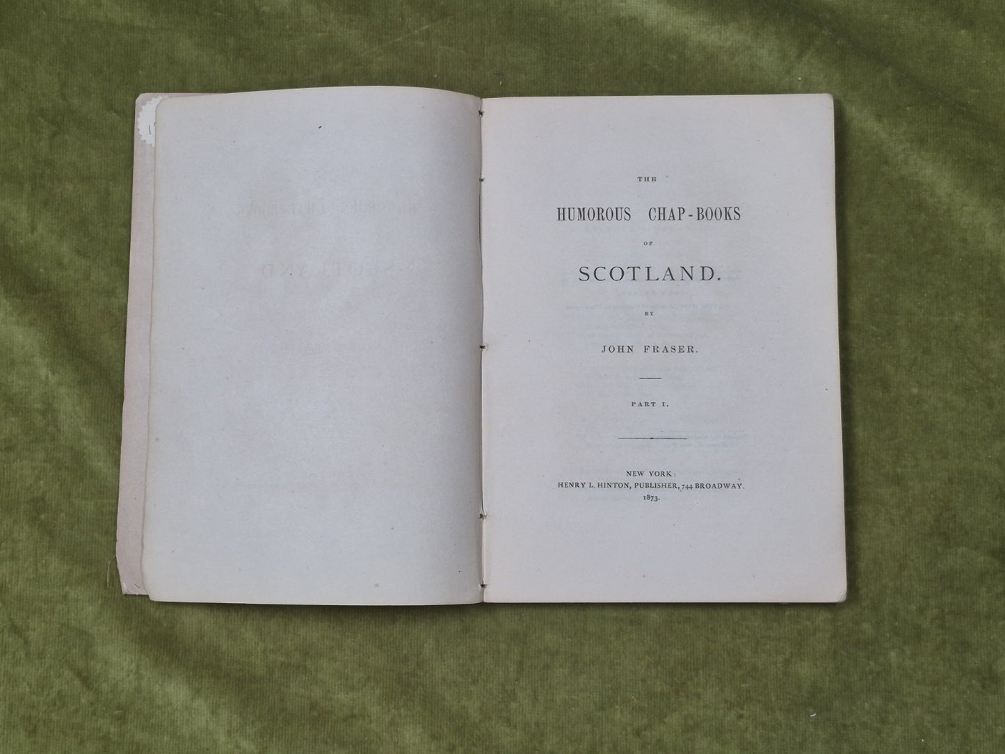 Humorous Chap-books of Scotland Vols 1 & 2 - John Fraser , Hinton 18734
