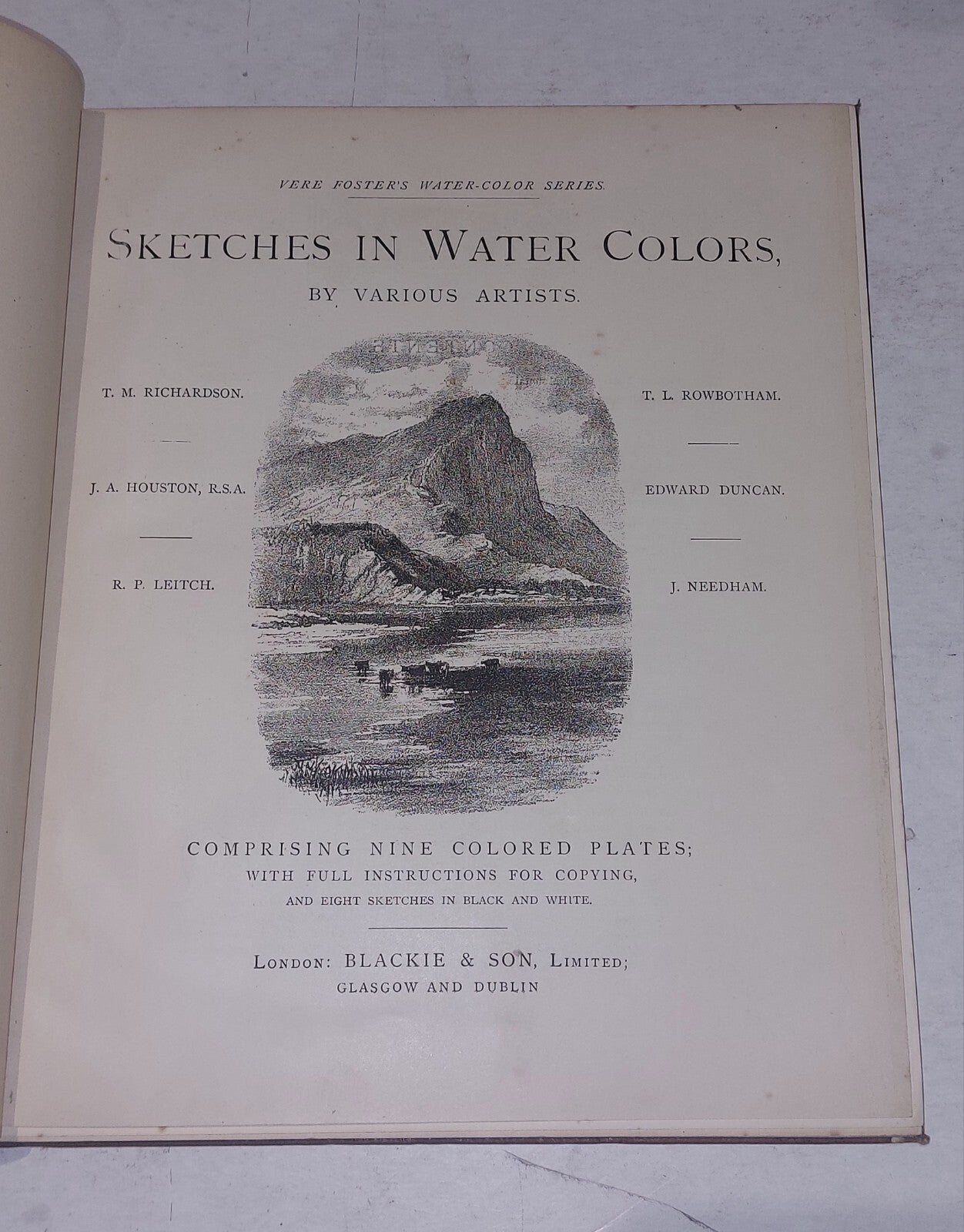 Sketches in Water Colours by Various Artists, Vere Foster's. Nine Plates 3
