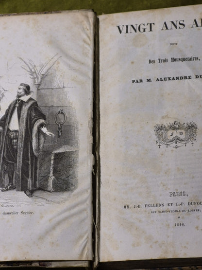 Vignt Ans Apres (Twenty Years After) - Alexandre Dumas 1846 HC Vellum7