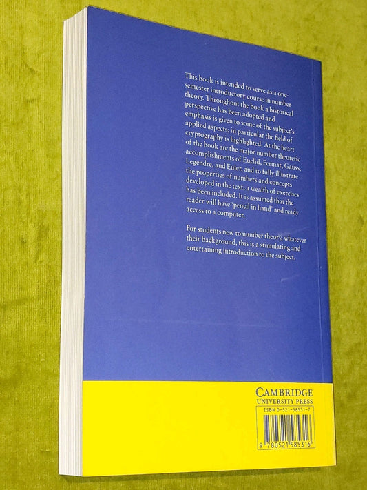 Elementary Number Theory in Nine Chapters by James J. Tattersall (1999)1