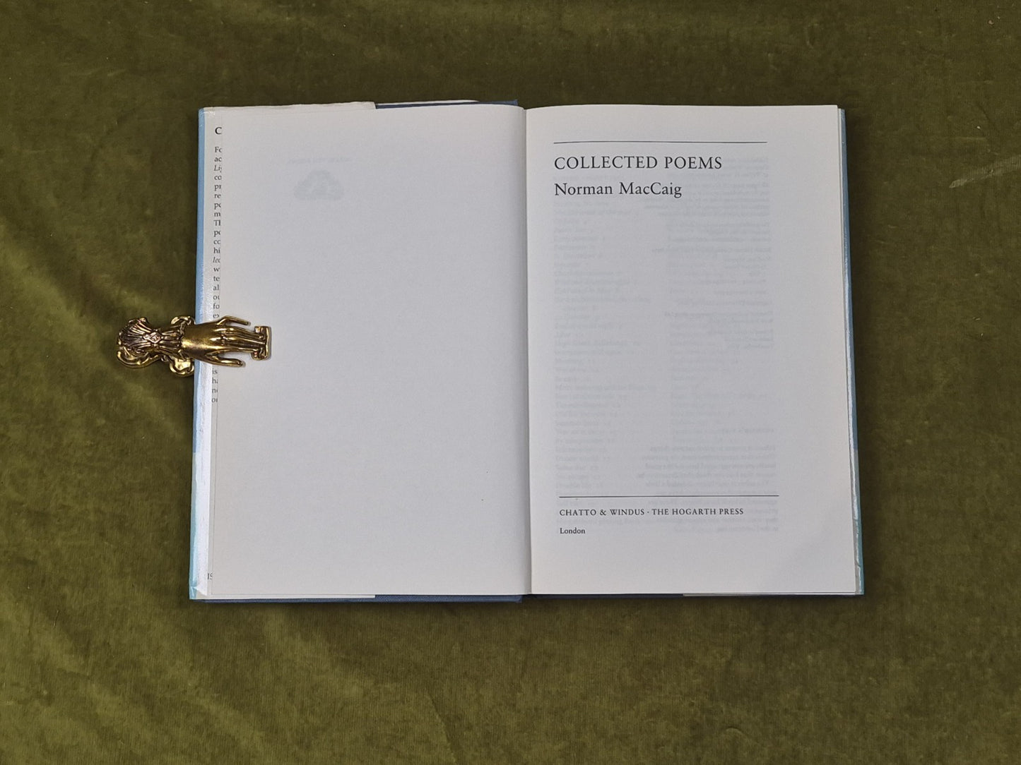 Collected Poems SIGNED by Norman MacCaig , Chatto & Windus 1985 1st HB DJ4