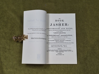 Book Of Jasher : One Of The Sacred Books Of The Bible Long Lost - Kessinger PB4