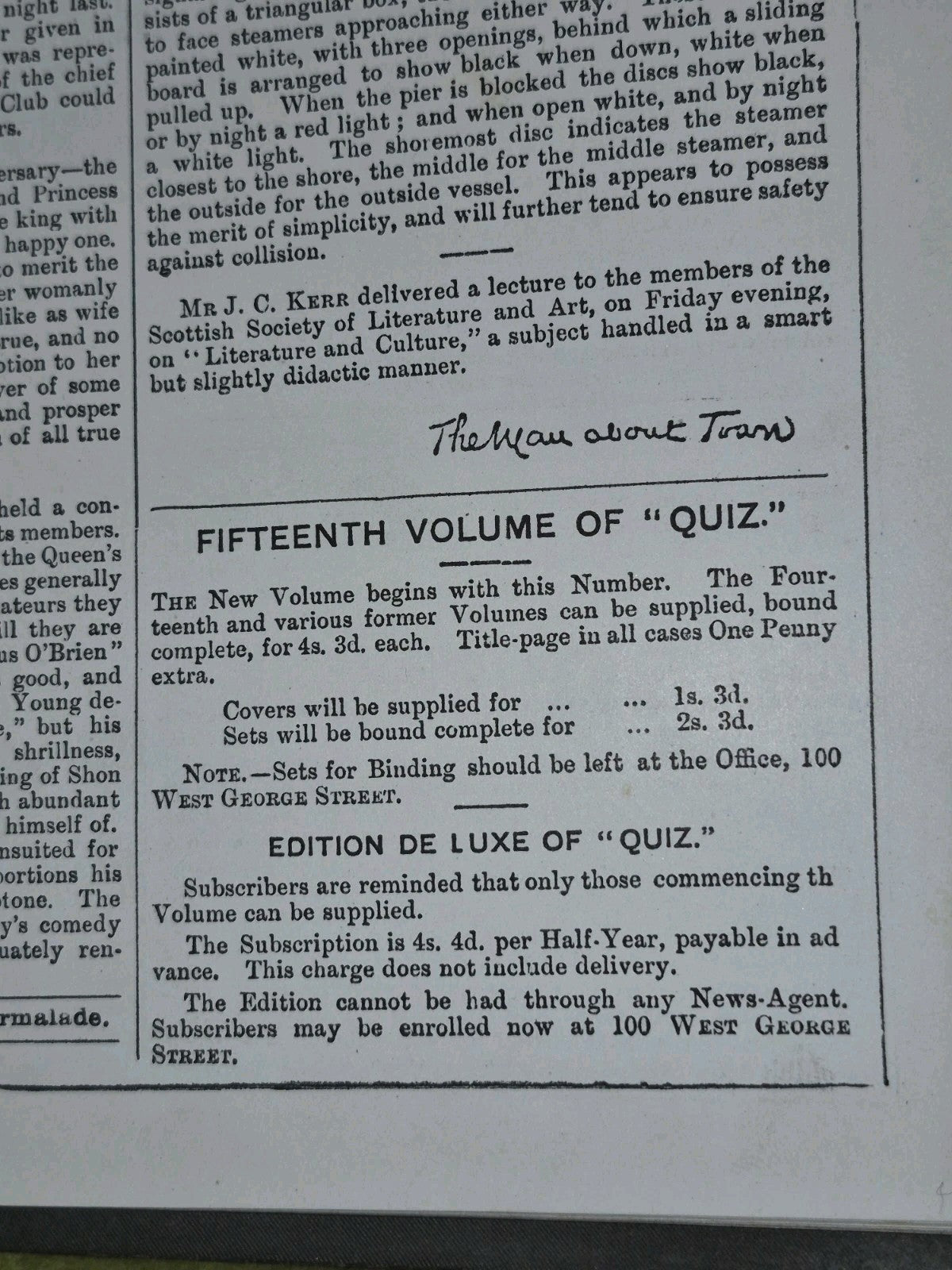 QUIZ Victorian Comical Periodical / Magazine - Glasgow 1881 to 1888 Vol 1 to 1513