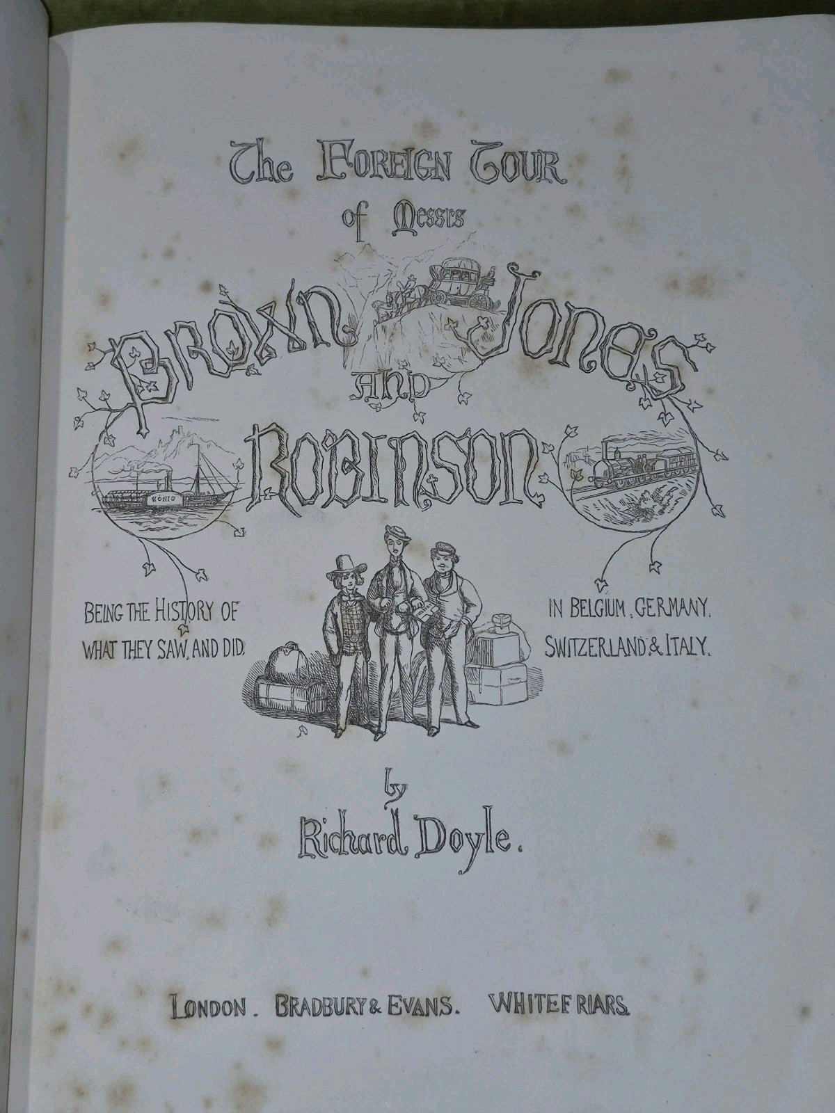 1854 The Foreign Tour of Messrs Brown, Jones and Robinson by Richard Doyle5