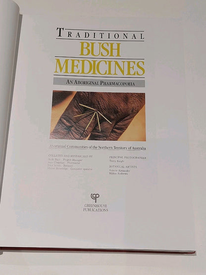 Traditional Bush Medicines : An Aboriginal Pharmacopoeia (1988) 1st Ed Hb Book3