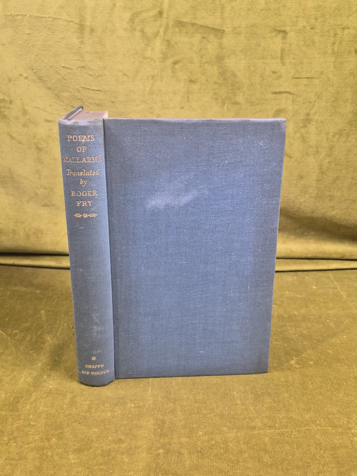 Poems by Stephane Mallarme - trans Roger Fry , 1936 Chatto Windus HB0