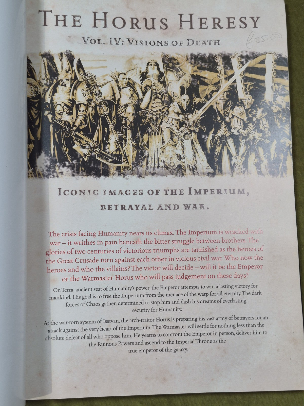 The Horus Heresy Vol. IV: Visions Of Death. Black Library 20062