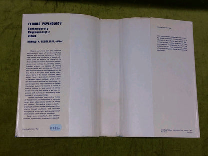 Female Psychology : Contemporary Psychoanalytic Views by Harold P. Blum 1977 Hb3