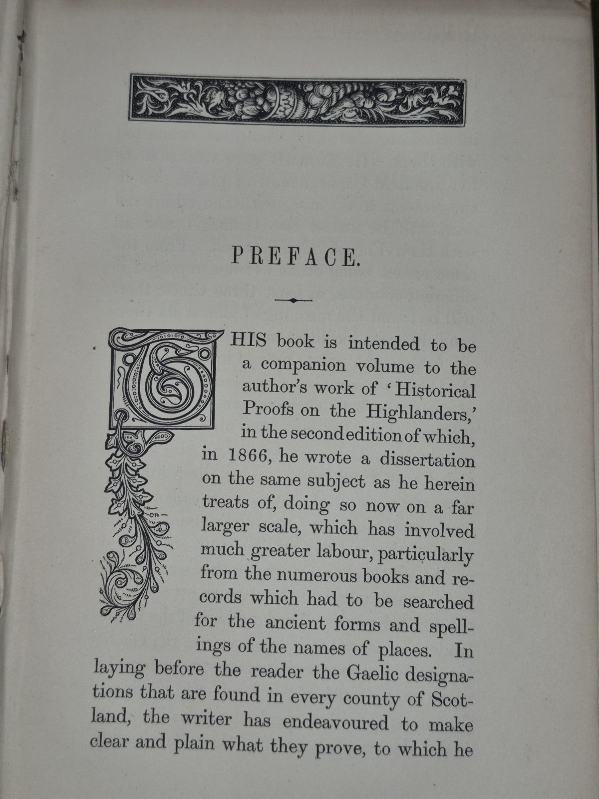 Gaelic Topography of Scotland James Robertson 1869 Sir Stirling Maxwell Letter6